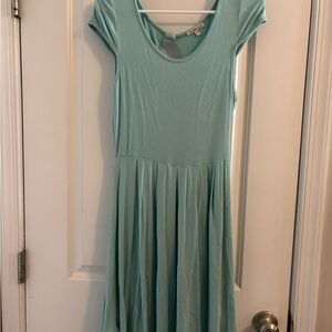 Charlotte Russe Light Teal Cap Sleeve Dress Women’s Size Medium